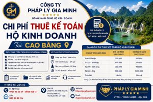 Chi phí thuê kế toán hộ kinh doanh tại Cao Bằng