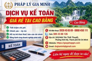 Dịch vụ kế toán giá rẻ tại Cao Bằng