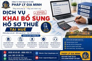 Dịch vụ khai bổ sung hồ sơ thuế tại Huế