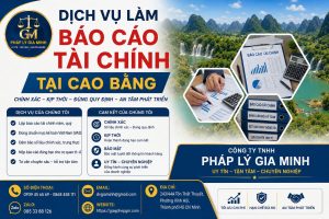 Dịch vụ làm báo cáo tài chính tại Cao Bằng