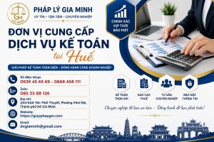 Đơn vị cung cấp dịch vụ kế toán tại Huế