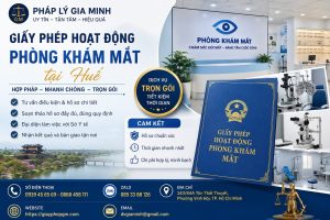 Giấy phép hoạt động phòng khám mắt tại Huế