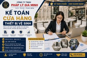 Kế toán cửa hàng thiết bị vệ sinh