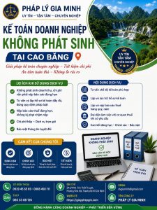 Kế toán doanh nghiệp không phát sinh tại Cao Bằng
