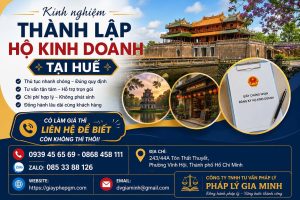 Kinh nghiệm thành lập hộ kinh doanh tại Huế