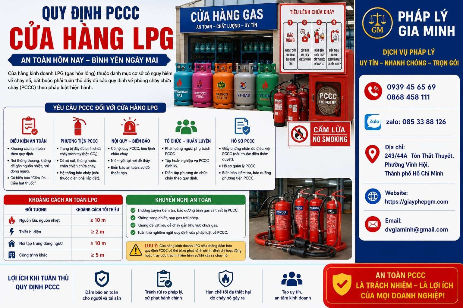 Quy định PCCC cửa hàng LPG