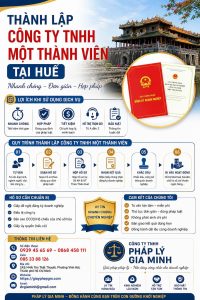Thành lập công ty TNHH một thành viên tại Huế